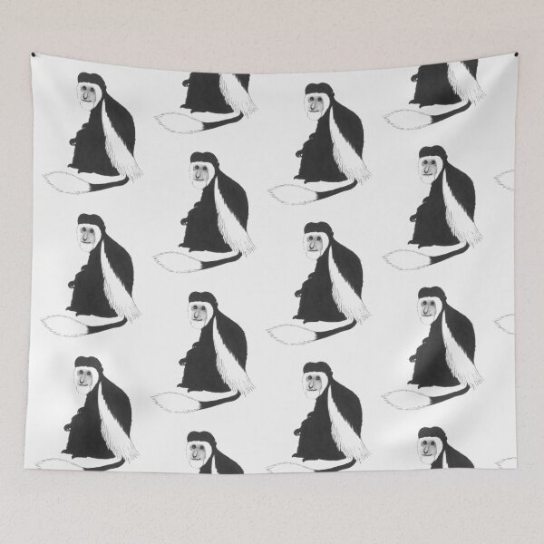 Item preview, Corrie the Mantled Colobus Monkey designed and sold by Zuzana Clark.