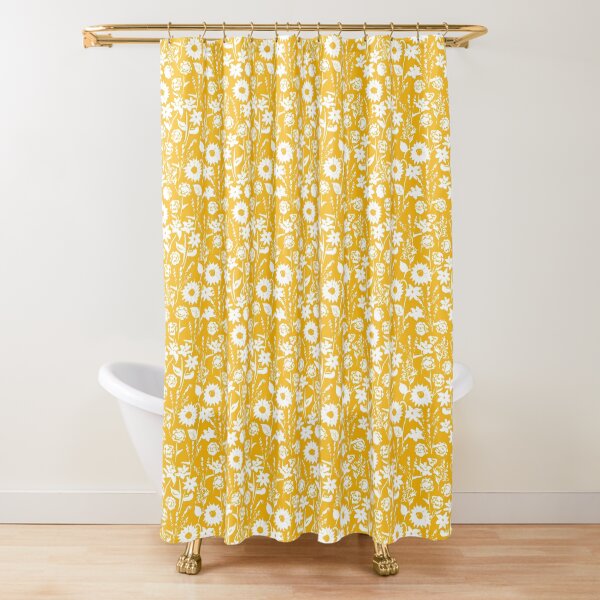 Fall Wildlflower Field in Sunshine by Tea with Xanthe Shower Curtain