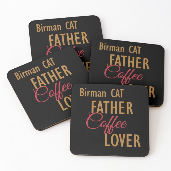 Item preview, Birman CAT Father Coffee Lover. The perfect clothes and stickers for cat and coffee lovers designed and sold by amrmab.