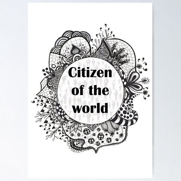 Item preview, Citizen of the world designed and sold by RamintaArt.