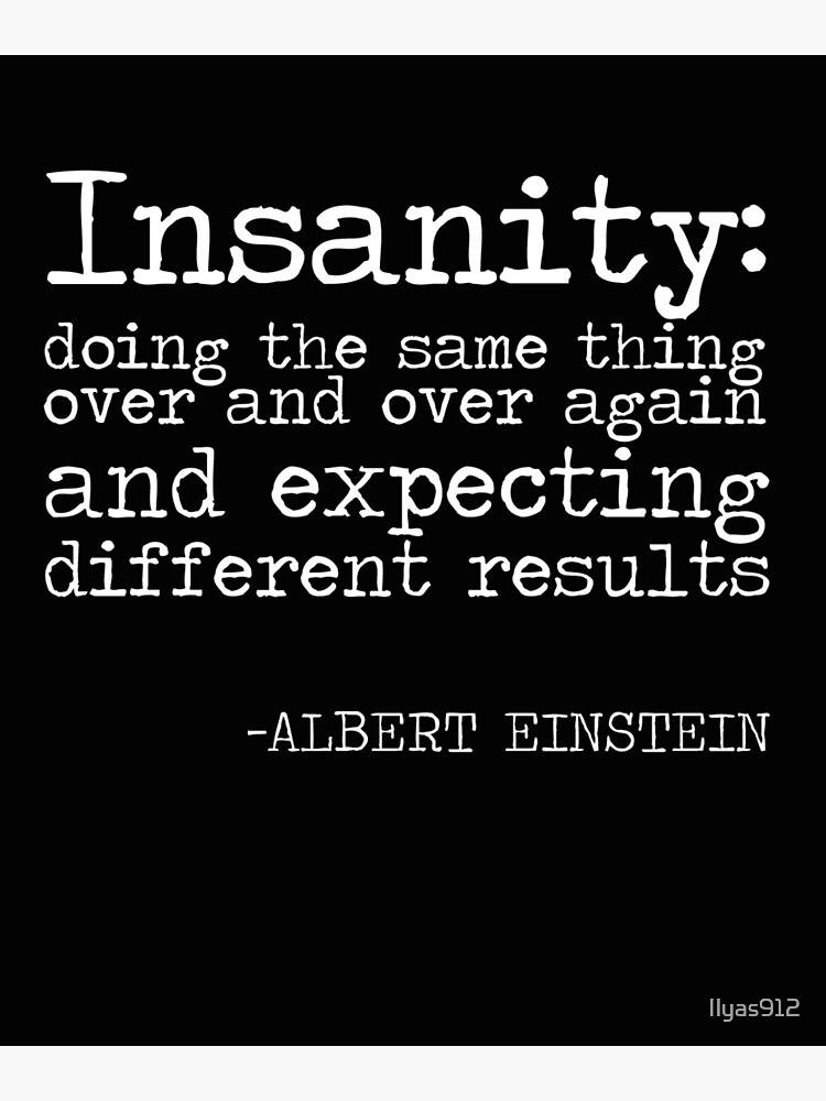 the definition of instanity by einstein