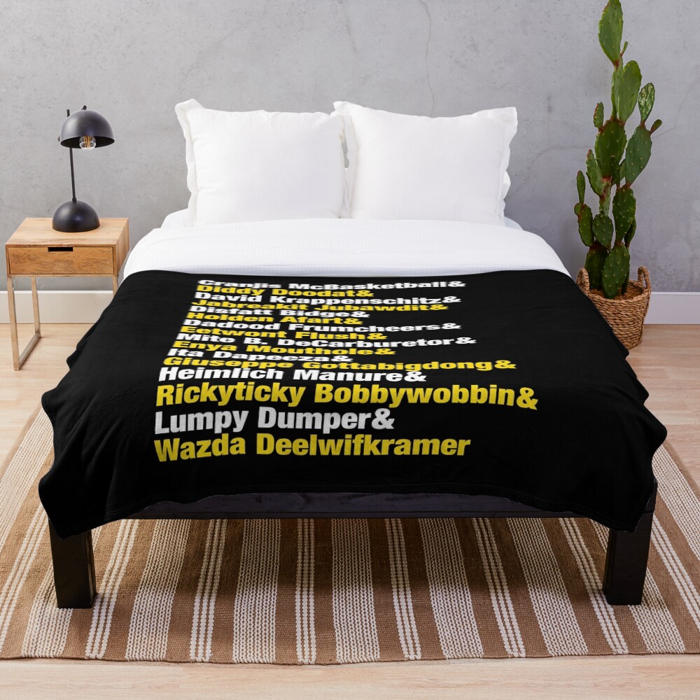 Impractical Jokers Name Game List" Throw Blanket for Sale by JordanWDesign  | Redbubble