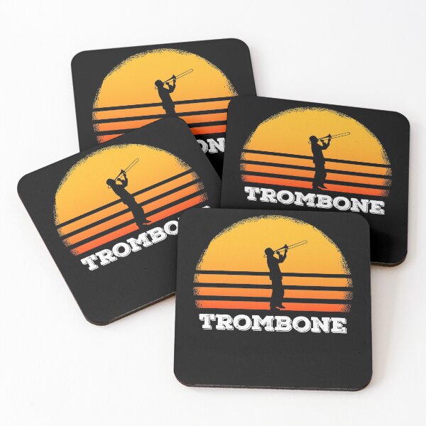 Item preview, Vintage Trombone Sunset - Trombonist designed and sold by findot.