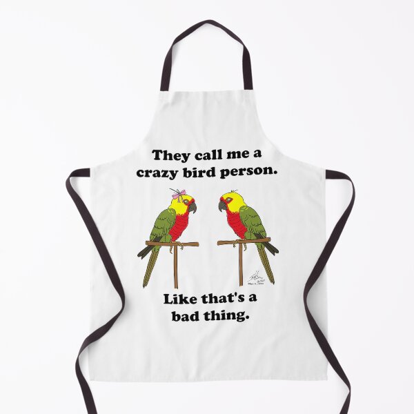 Item preview, Crazy Bird Person with Jenday conures designed and sold by Laughing Parrot Studio.