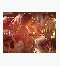 Outlander Wedding/Jamie & Claire Fraser/Diana Gabaldon Photographic Print