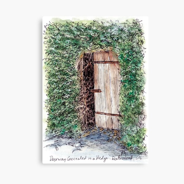Australian Scene - Secret door - Hahndorf, SA, Australia Canvas Print
