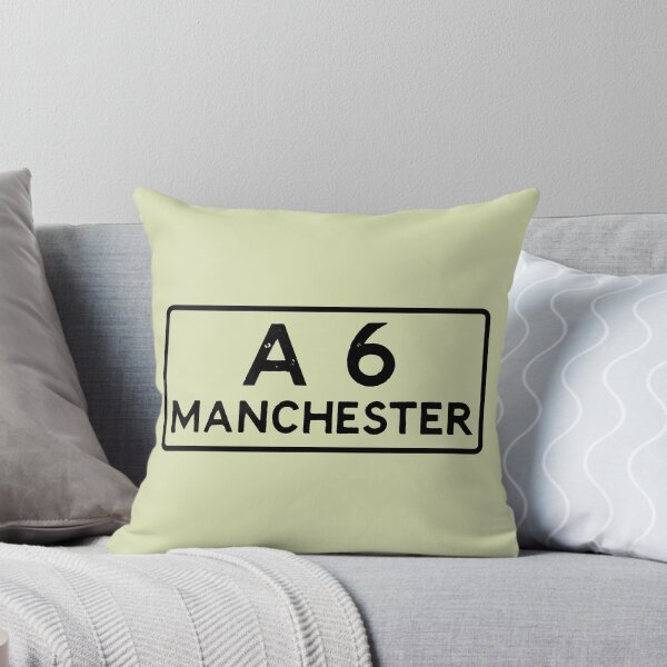 Item preview, A6 Manchester road sign designed and sold by bravoalpha.