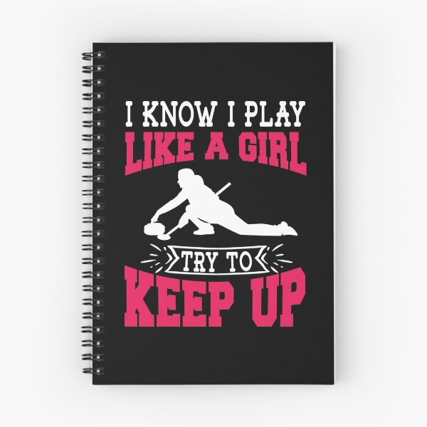 Item preview, I Know I Play Like A Girl Try To Keep Up Curling Gift designed and sold by TeeDesignsStore.