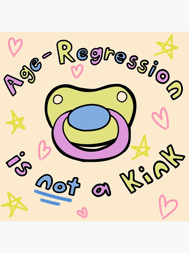 Age Regression is NOT a Kink (Pastel) Poster