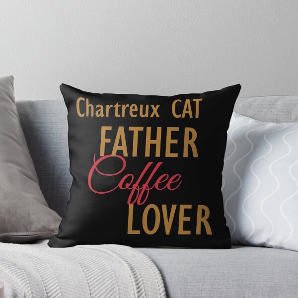 Item preview, Chartreux CAT Father Coffee Lover. The perfect clothes and stickers for cat and coffee lovers designed and sold by amrmab.