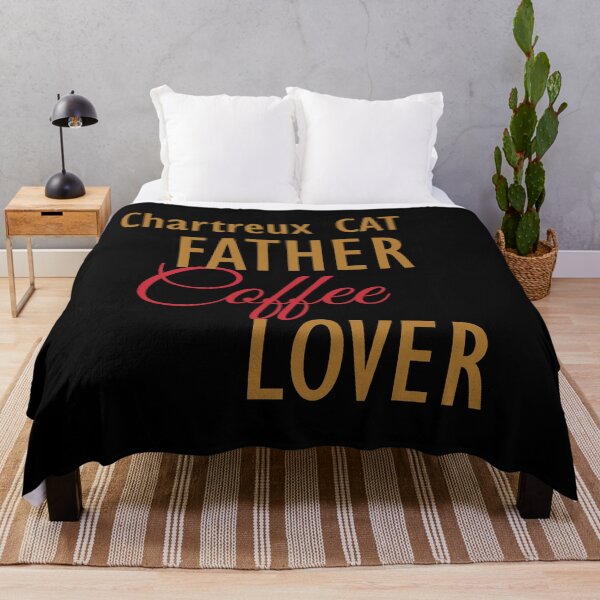 Item preview, Chartreux CAT Father Coffee Lover. The perfect clothes and stickers for cat and coffee lovers designed and sold by amrmab.