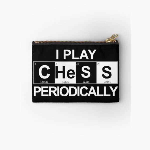 Item preview, I Play Chess Periodically | Periodic Table Elements Funny Chemistry designed and sold by InkItStudio.