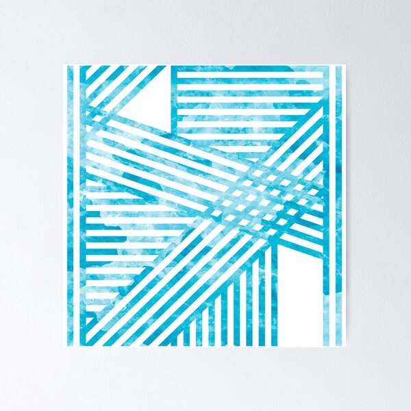 Item preview, Stripes - turquoise designed and sold by JRP Design.