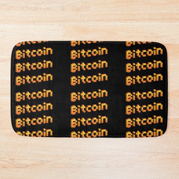 Item preview, Bitcoin 8-Bit Gold Repeat Pattern - Black designed and sold by johnta17.