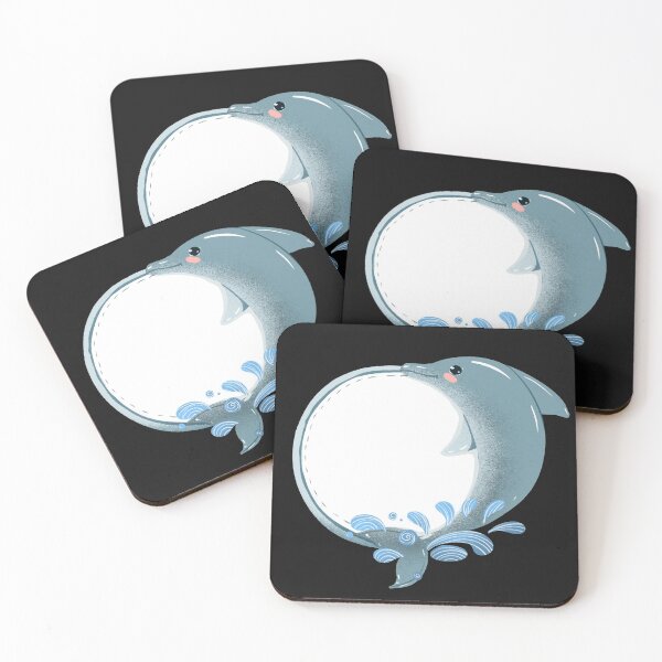 Item preview, Moon embraces dolphin,new design designed and sold by ESAMSTORE.