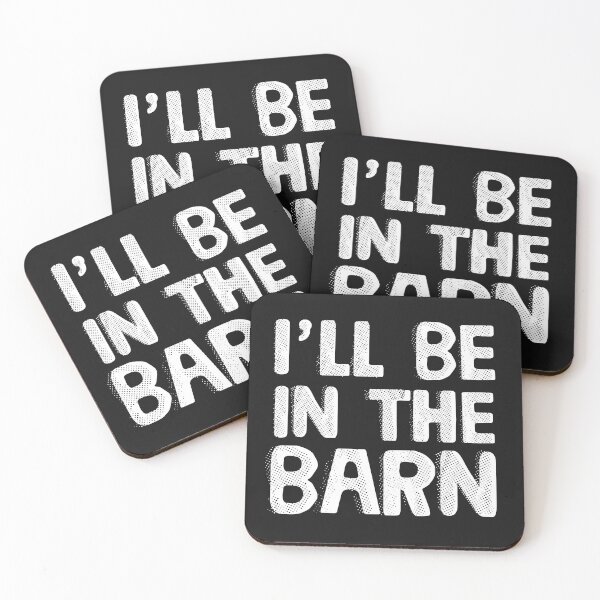 Item preview, I'll be in the barn dad joke funny gift for handyman auto mechanic woodwork lover designed and sold by alenaz.