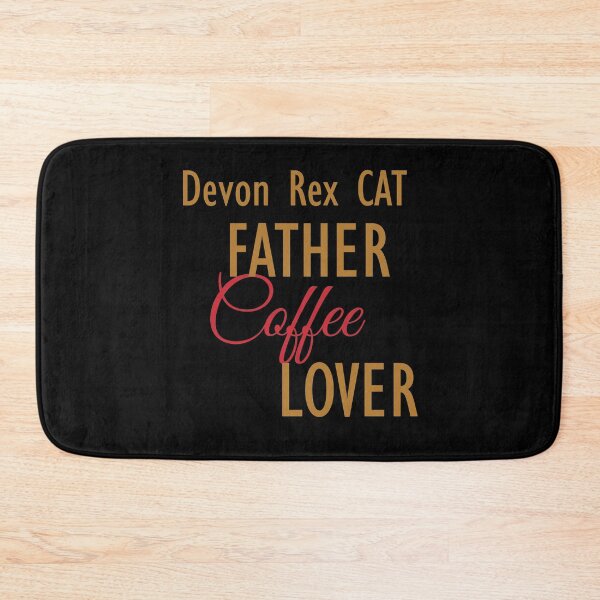 Item preview, Devon Rex CAT Father Coffee Lover. The perfect clothes and stickers for cat and coffee lovers designed and sold by amrmab.