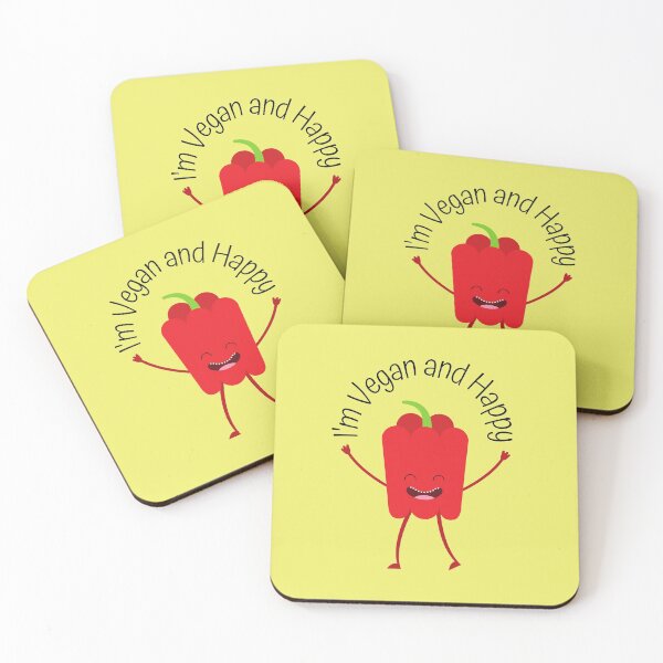 Item preview, I'm Vegan and Happy designed and sold by Checivinicius.