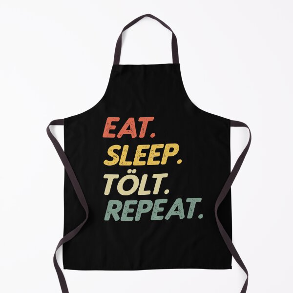 Item preview, Eat Sleep Tölt Repeat Retro Horse Riding Gait Icelandic Iceland Gift designed and sold by Style4You24.