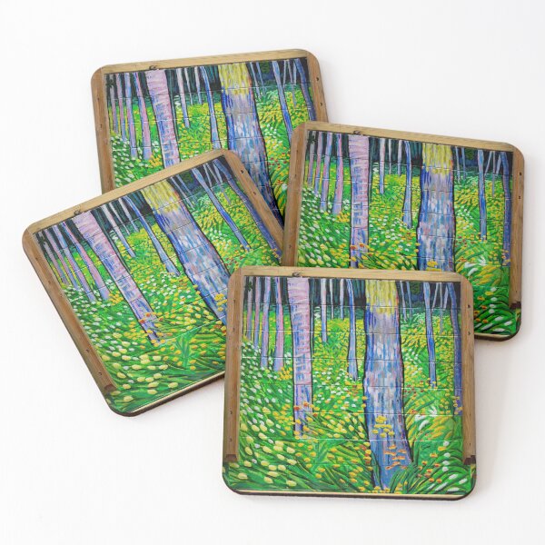 Item preview, Forest Mural on a retaining wall, a la Van Gogh designed and sold by NancyIllman.