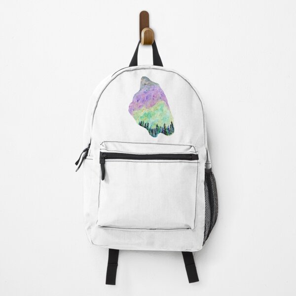 Item preview, Mackinaw Island Outline Michigan Aurora Borealis designed and sold by WoodlandMeadows.