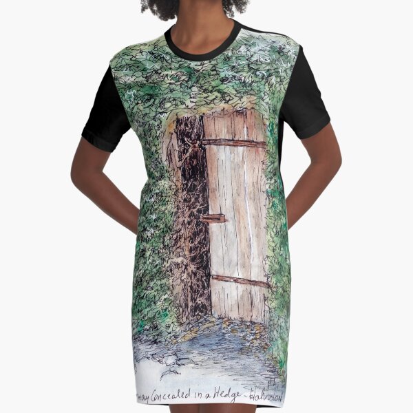Australian Scene - Secret door - Hahndorf, SA, Australia Graphic T-Shirt Dress