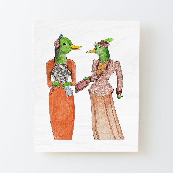 Ladies who Lunch Wood Mounted Print