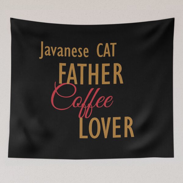 Item preview, Javanese CAT Father Coffee Lover. The perfect clothes and stickers for cat and coffee lovers designed and sold by amrmab.