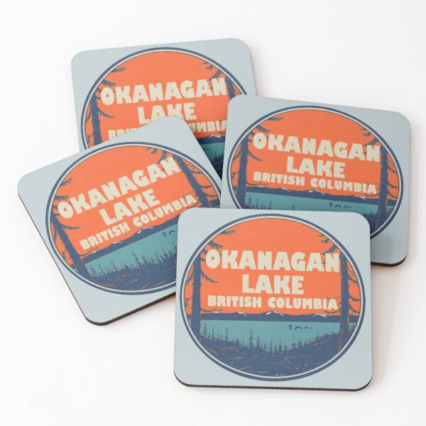 Item preview, Okanagan Lake Vintage Travel Decal designed and sold by hilda74.