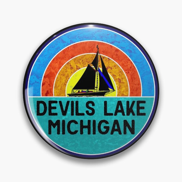 Item preview, Devils Lake Michigan Lake Boat Sail Sailboat Boating designed and sold by DESTINATIONS DECAL.