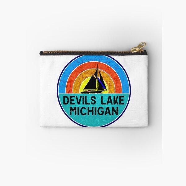 Item preview, Devils Lake Michigan Lake Boat Sail Sailboat Boating designed and sold by DESTINATIONS DECAL.