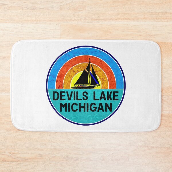 Item preview, Devils Lake Michigan Lake Boat Sail Sailboat Boating designed and sold by DESTINATIONS DECAL.