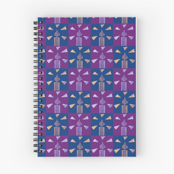 Item preview, Purple/Blue Candle Quadrants designed and sold by Hazel Meades.