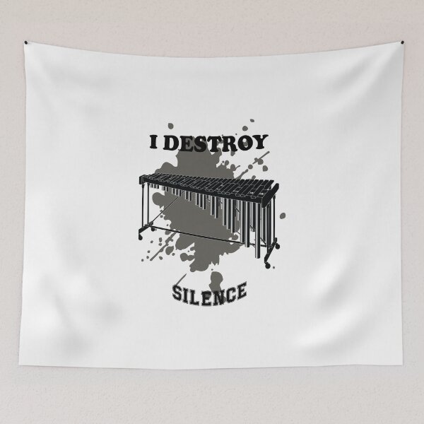 Item preview, I destroy silence Vibraphone gift  designed and sold by Maystro-design.