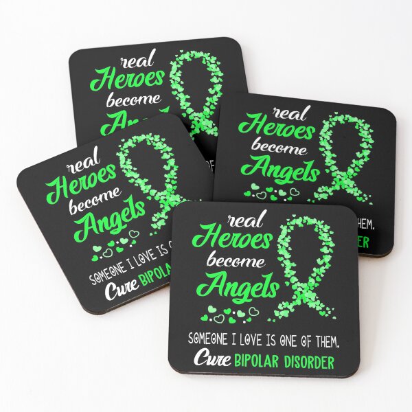 Item preview, Real Heroes become Angels Someone I love is one of them, Cure Bipolar Disorder designed and sold by KirstybShop.
