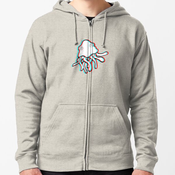 Squid Trip Zipped Hoodie