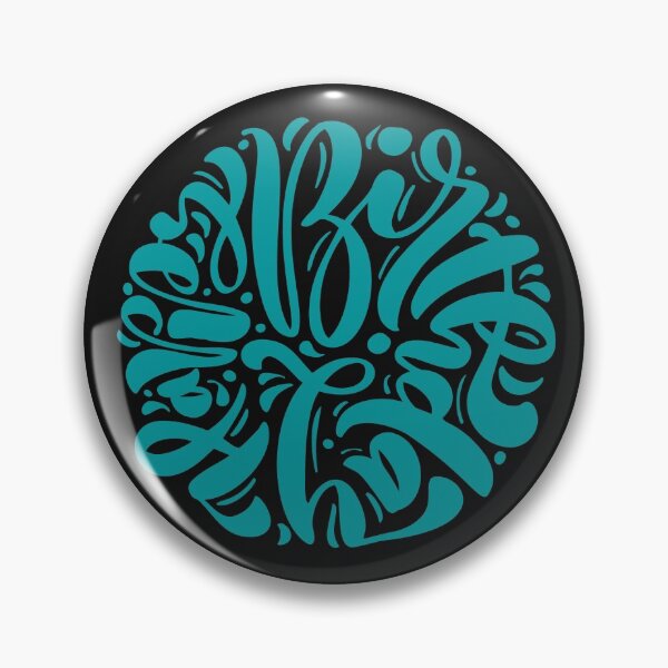 Item preview, Happy birthday calligraphy designed and sold by Arinom.