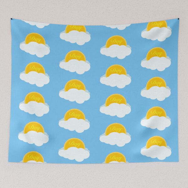 Item preview, Day (blue) designed and sold by Friend of Frogs.