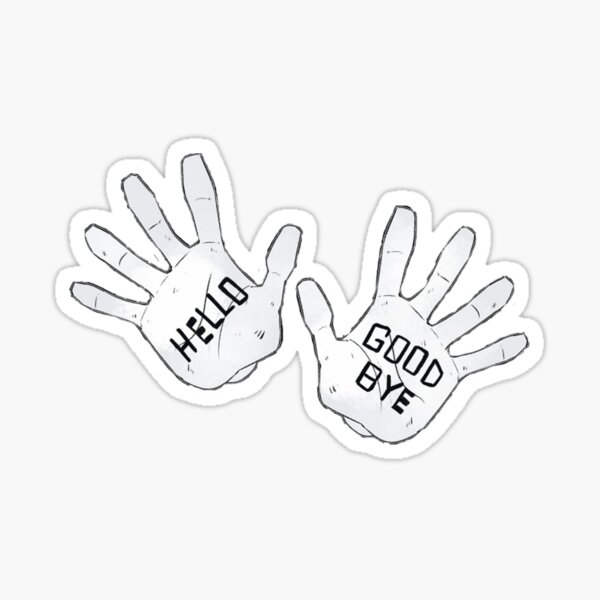 Umbrella Academy Klaus Hands Hello Goodbye Sticker For Sale By Iamkuhan98 Redbubble 