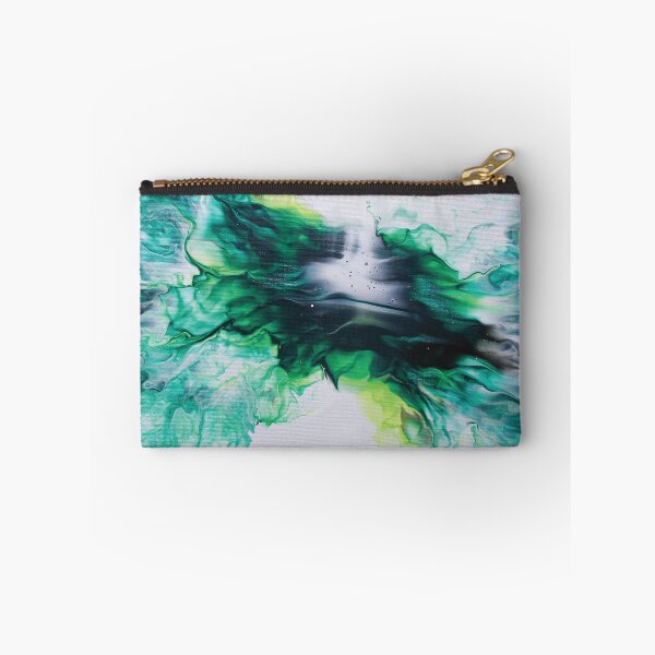 Item preview, Green Acrylic Pour Painting by One Creative Pup designed and sold by OneCreativePup.