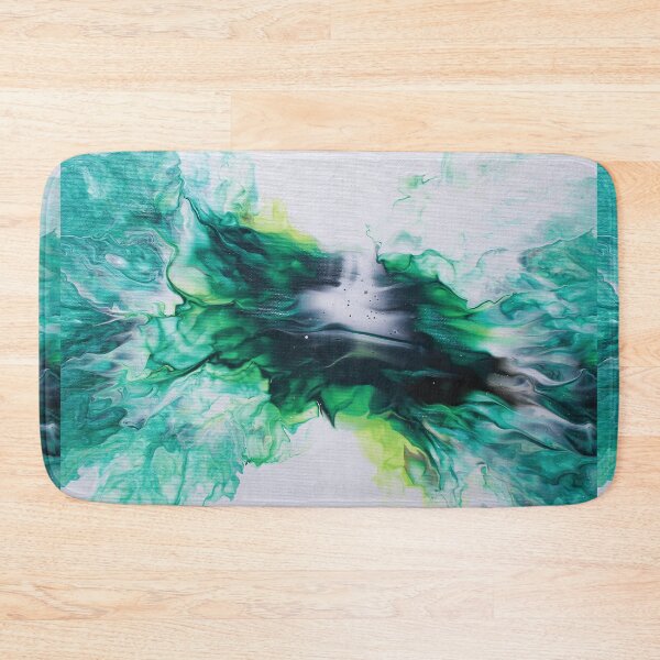Item preview, Green Acrylic Pour Painting by One Creative Pup designed and sold by OneCreativePup.