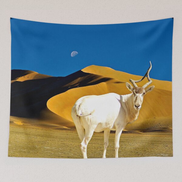 Item preview, Addax Antelope Sahara Desert Sand Dunes Moon designed and sold by worldways.