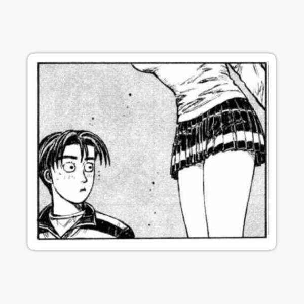 Initial D Takumi Stares Manga Anime Sticker For Sale By Geekngo Redbubble