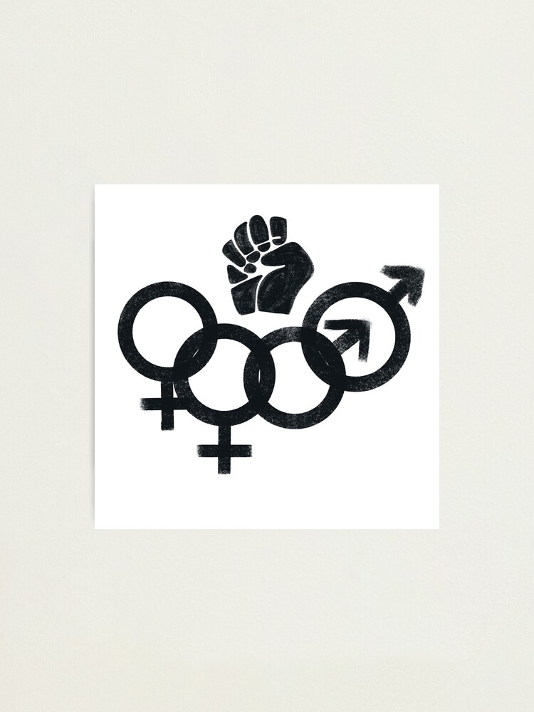 Lámina fotográfica «Símbolo de la alianza LGB Negro» de piperdooley