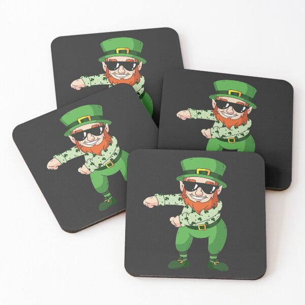 Item preview, st patricks leprechaun flossing dancing designed and sold by Gossip Rag.