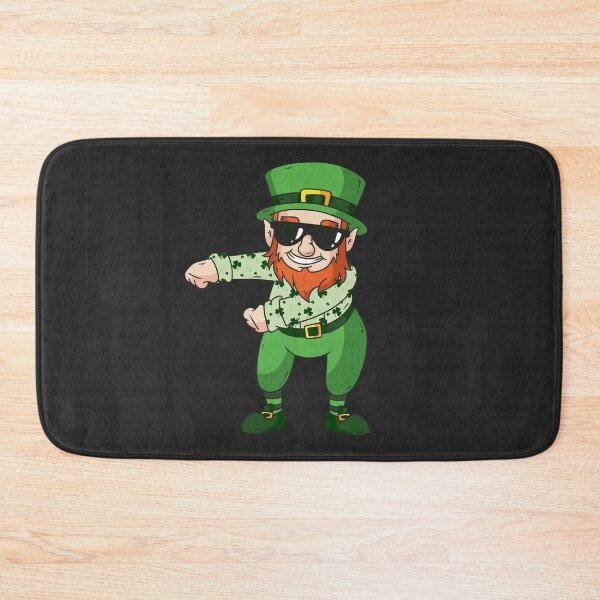 Item preview, st patricks leprechaun flossing dancing designed and sold by Gossip Rag.