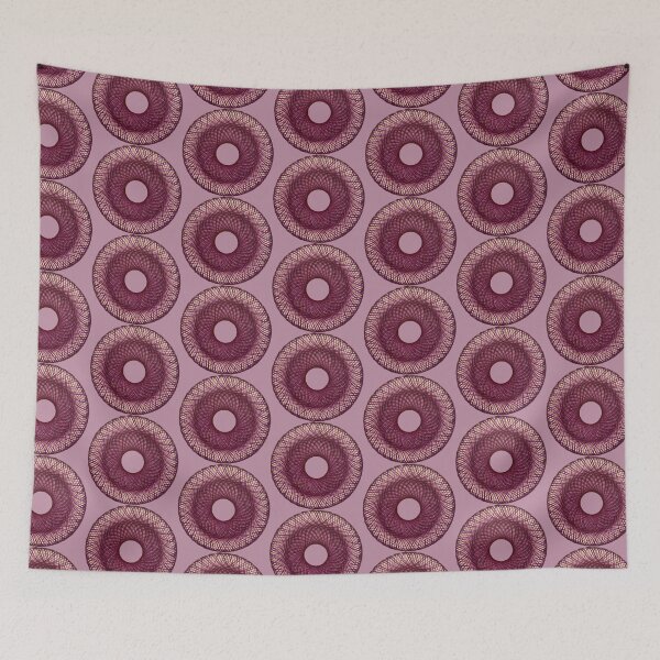 Item preview, Spirograph Purple Plaid-Esque Pattern designed and sold by TravellingAlle.