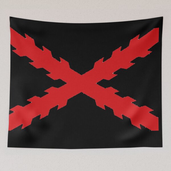 Item preview, Cross of San Andrés small black background designed and sold by Enriquegl.