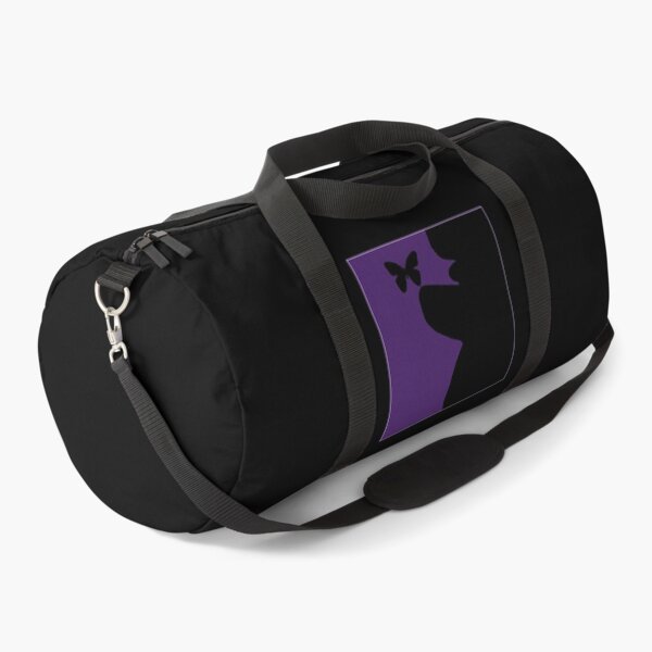 Item preview, Butterfly Poodle Purple on Black designed and sold by Mimi Foley.