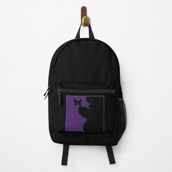Item preview, Butterfly Poodle Purple on Black designed and sold by Mimi Foley.
